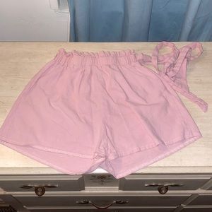 Pink shorts Matching set